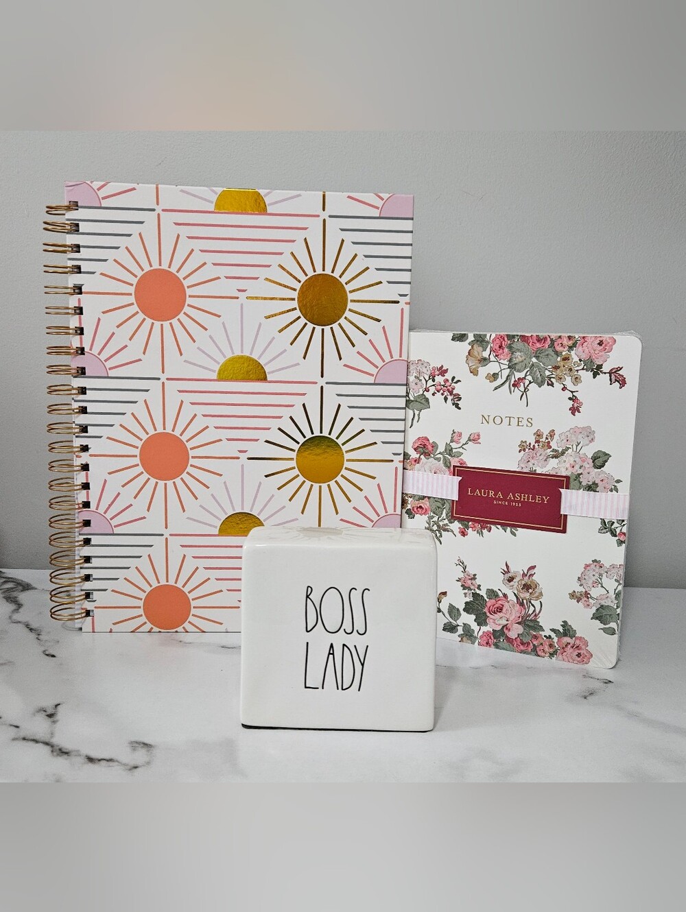 Executive Chic Rae Dunn & Laura Ashley 5-Piece Stationary Bundle